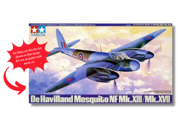 Tamiya De Havilland Mosquito FB Mk.VI/NF Mk.II 1/48 Canopy & Wheel Masks