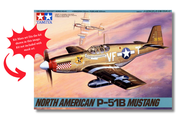 Tamiya North American RAF Mustang III 1/48 Master Mask Set 1/48