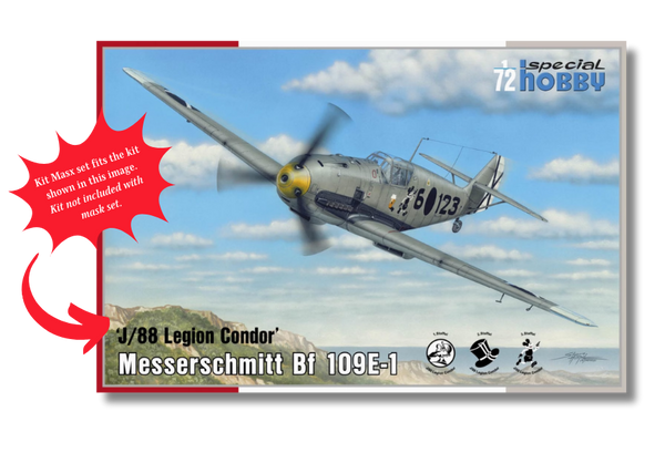 Special Hobby Messerschmitt Bf 109E-1 "J/88 Legion Condor" 1/72 Super Mask Set