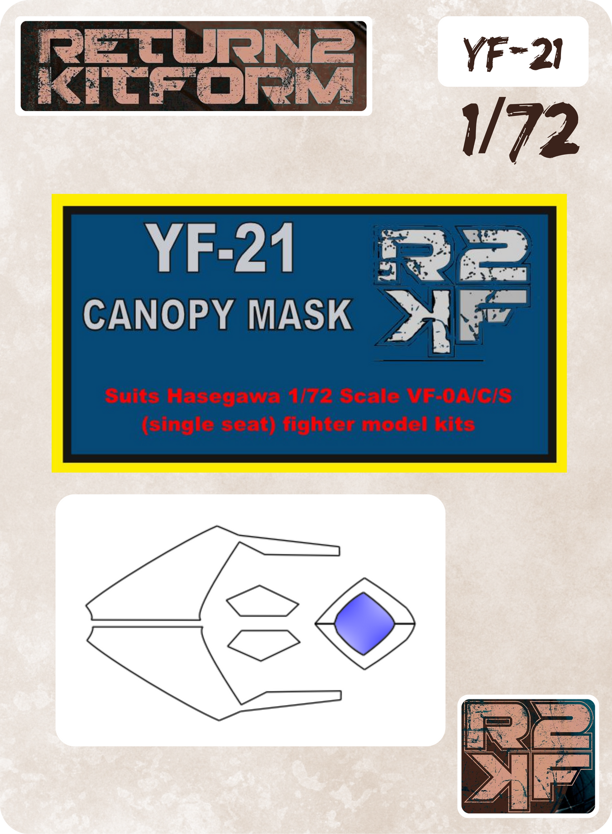 R2KF Hasegawa Macross YF-21 