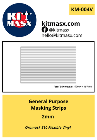 General Purpose Masking Strips 2mm Painting Masks