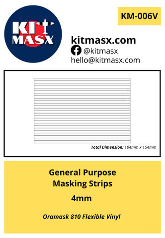 General Purpose Masking Strips 4mm Painting Masks