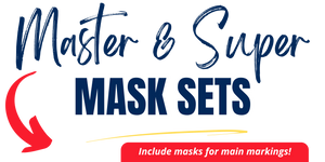 Kit Masx | Master & Super Painting Masks Sets - Include Masks for Main Markings & Decal Sheets