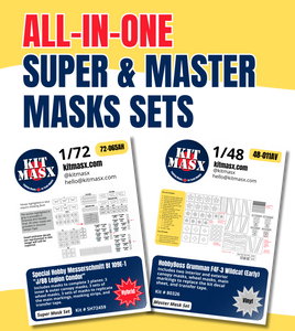 Kit Masx All-in-One Super & Master Mask Sets - Paint Masks for Scale Models