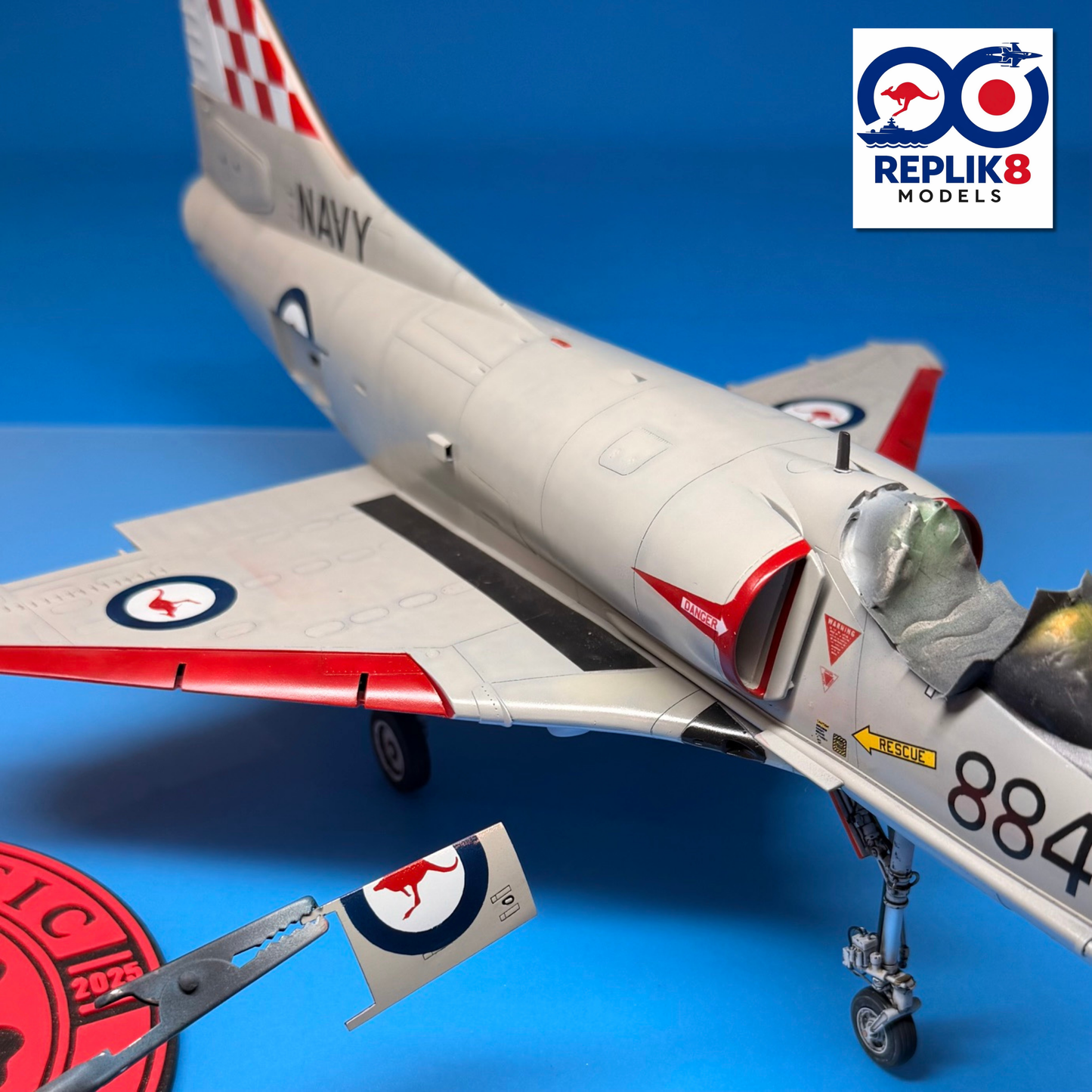 Royal Australian Navy (RAN) A-4G Skyhawk (805 SQN) 1/32 Main Marking Paint Masks