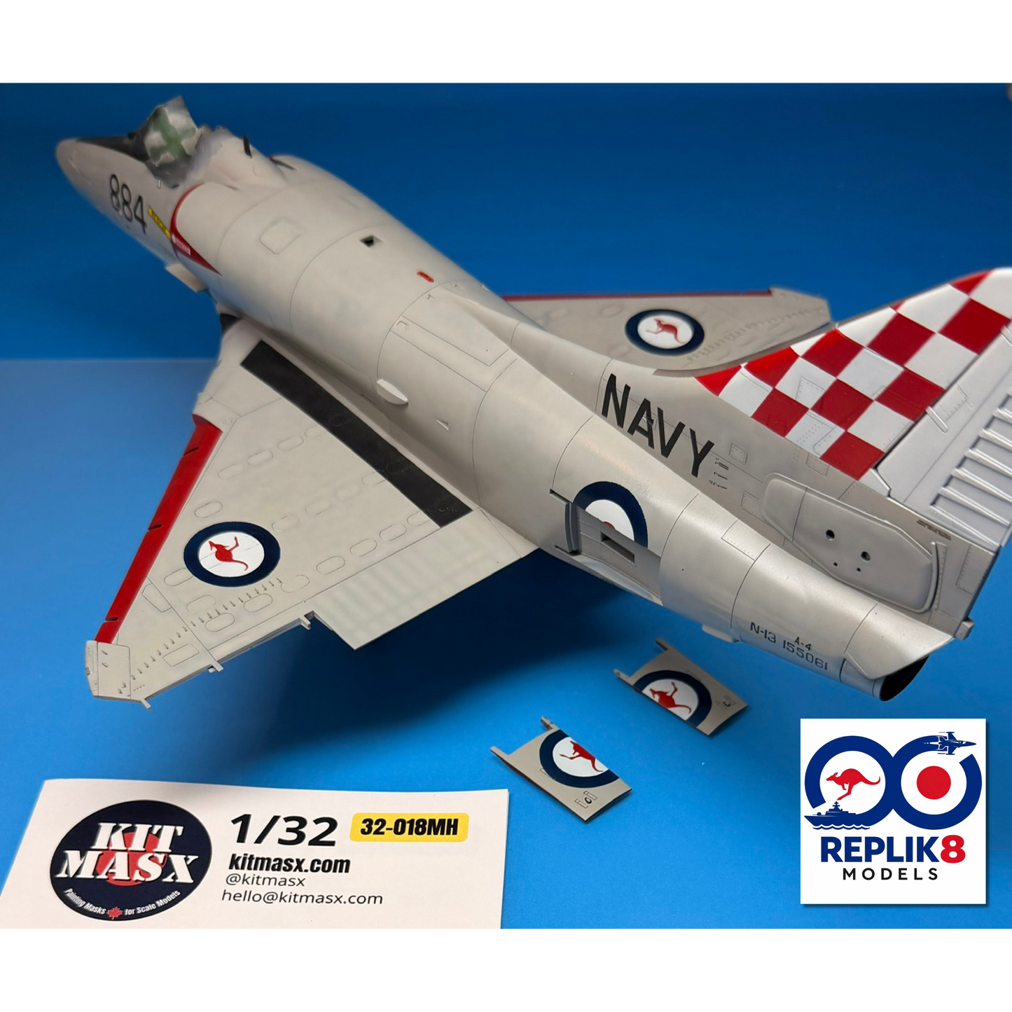 Royal Australian Navy (RAN) A-4G Skyhawk (805 SQN) 1/32 Main Marking Paint Masks