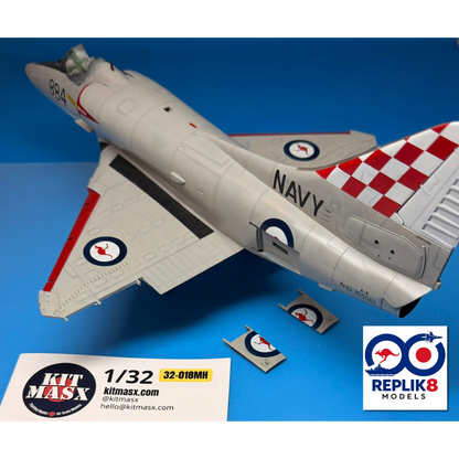 Royal Australian Navy (RAN) A-4G Skyhawk (805 SQN) 1/32 Main Marking Paint Masks
