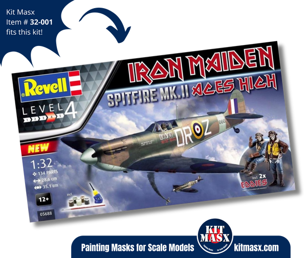 Revell Spitfire Mk.II 1/32 Canopy & Wheel Masks
