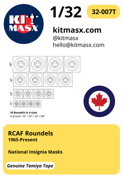 RCAF Roundels 1965-Present 1/32 National Insignia Masks