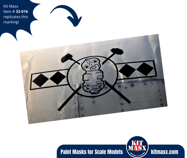 RNZAF 75 Squadron "Tiki" Emblem 1/32 & 1/48 Main Marking Paint Masks