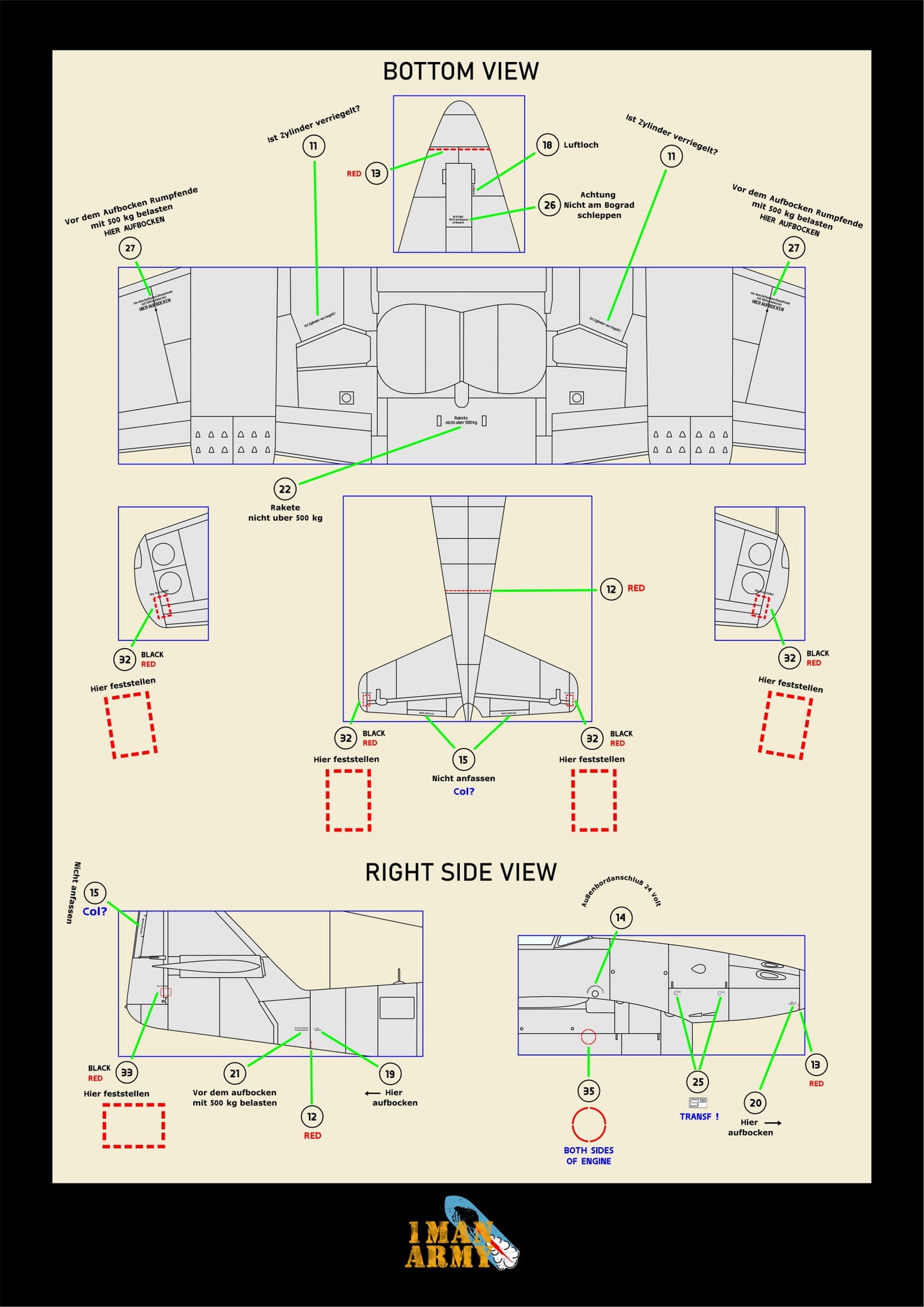 Messerschmitt 262 A1-A2 1/32 Basic Markings & Stencil High-Definition Paint Masks, 32DET004