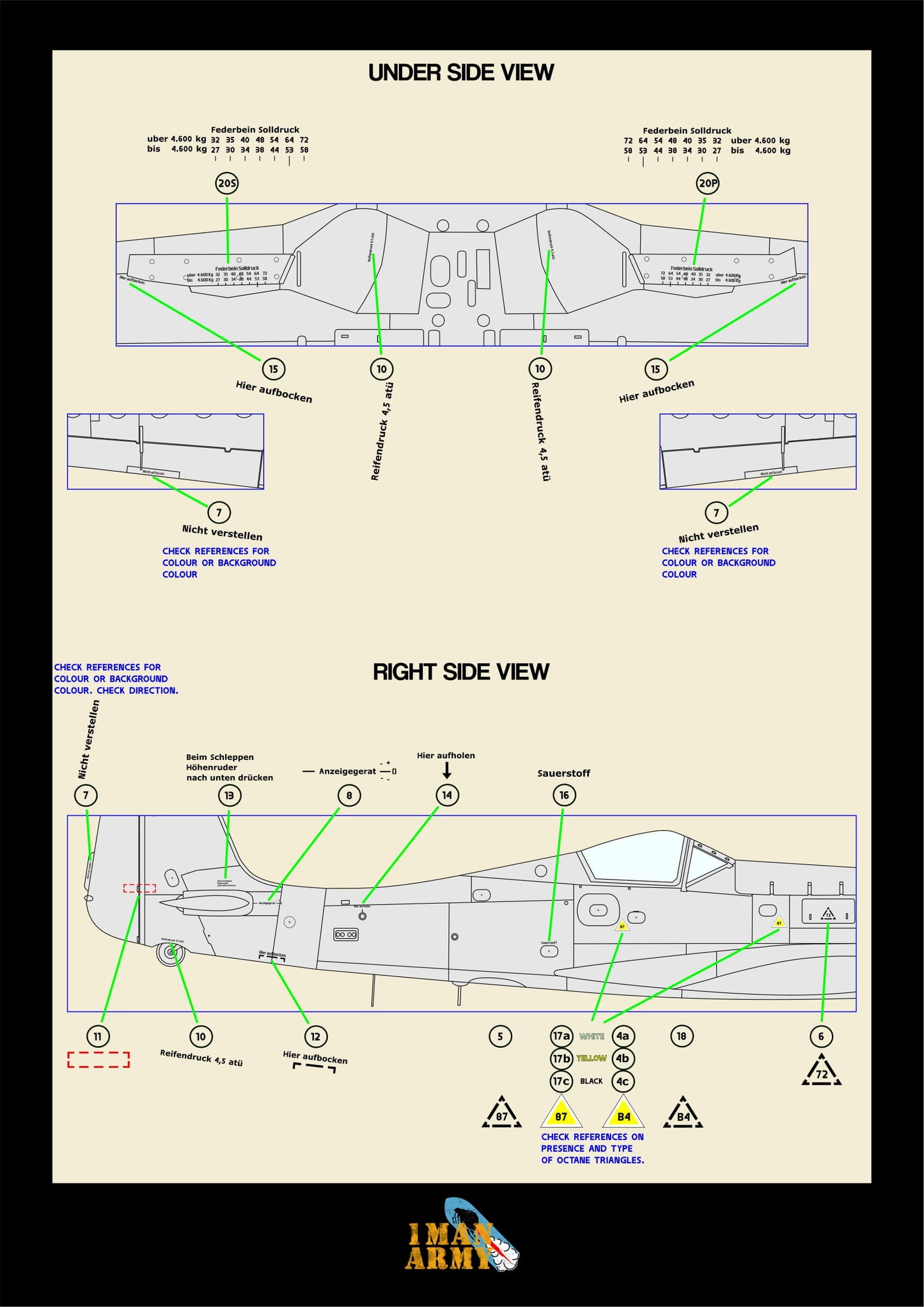 1ManArmy Zoukei-Mura Focke-Wulf Ta 152 H-0/H-1 1/32 Basic Markings & Stencil High-Definition Paint Masks, 32DET022