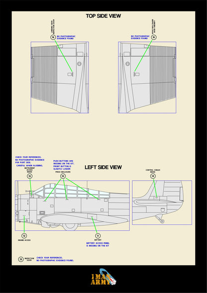1ManArmy Trumpeter TBD-1 Devastator 1/32 Basic Markings & Stencil High-Definition Paint Masks, 32DET034