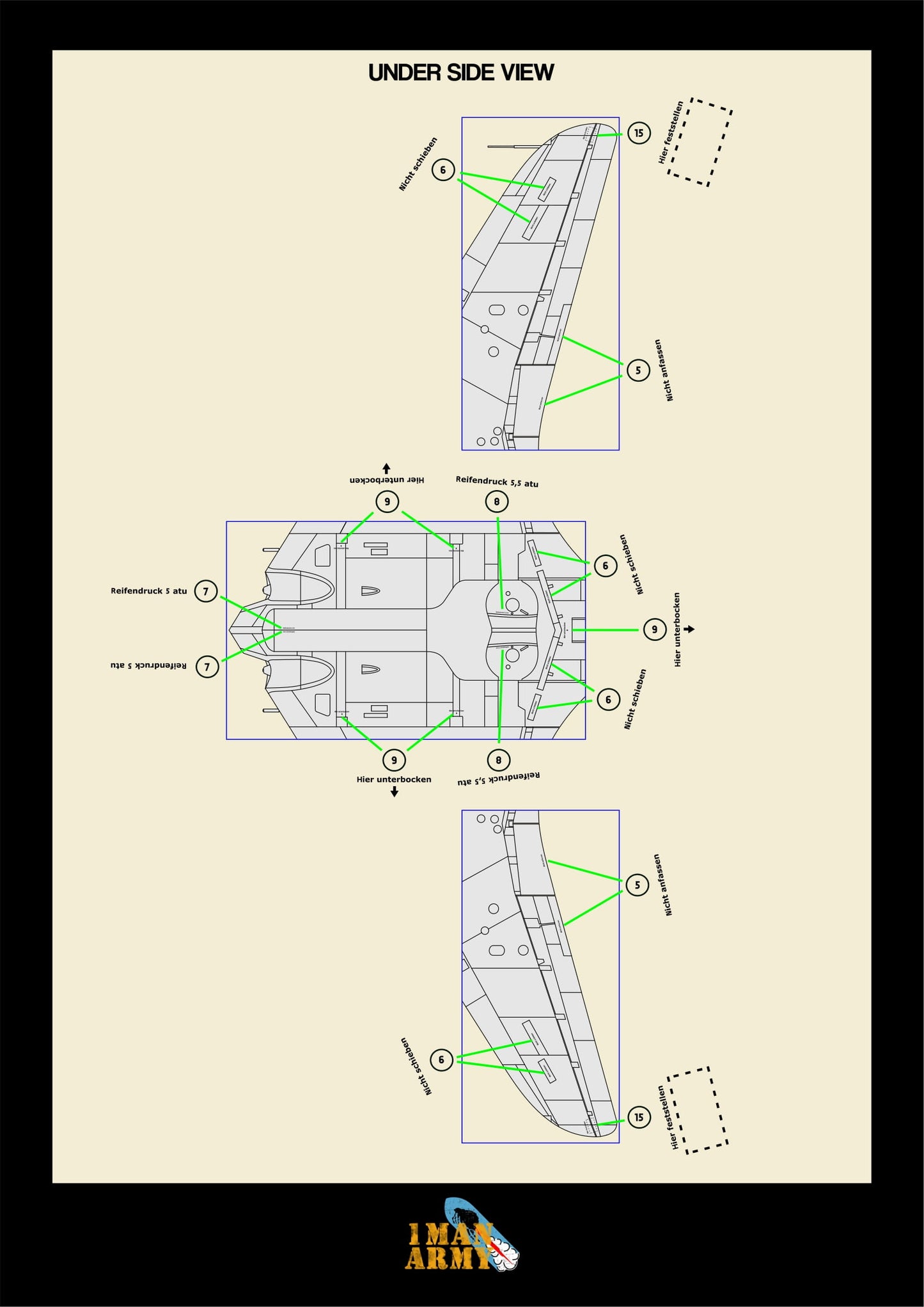 1ManArmy Takom Horten Ho229 A/B 1/32 Basic Markings & Stencil High-Definition Paint Masks, 32DET050