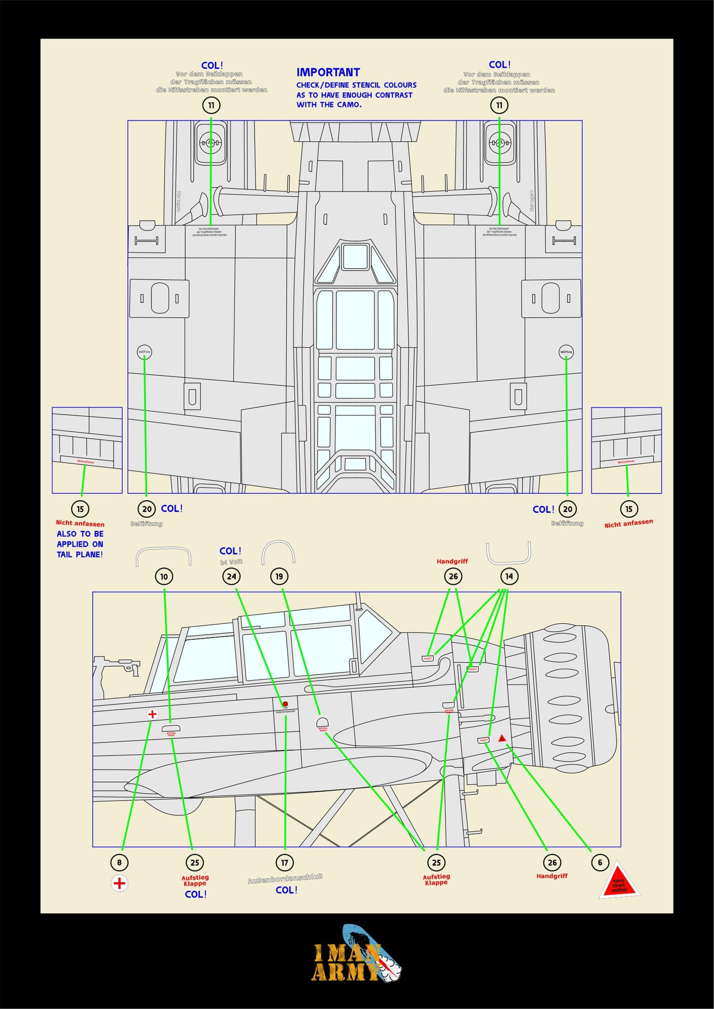 1ManArmy Revell Arado Ar 196A-3 1/32 Basic Markings & Stencil High-Definition Paint Masks, 32DET057