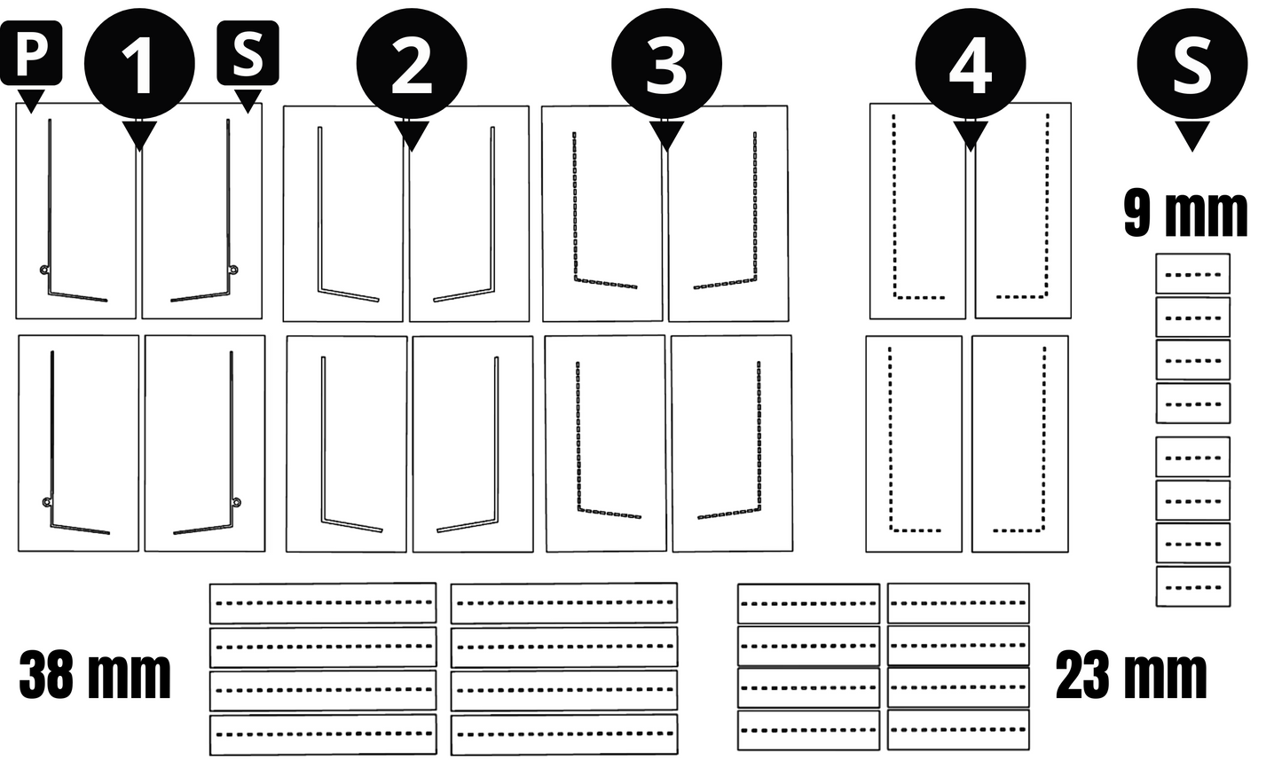 WWII Luftwaffe Bf-109 & Fw-190 Wing Walks 1/48 Main Marking Paint Masks