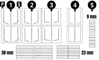 WWII Luftwaffe Bf-109 & Fw-190 Wing Walks 1/48 Main Marking Paint Masks