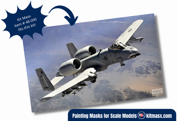 Academy A-10C Thunderbolt II 1/48 Canopy Paint Masks