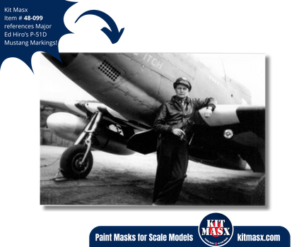 Major Ed Hiro's P-51D Mustang "Horses Itch" 1/48 Main Marking Paint Masks