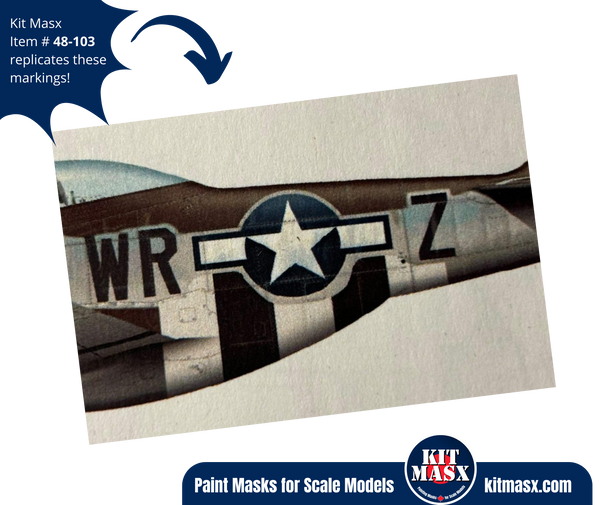 P-51D Mustang Invasion Stripes & US Insignia 1/48 Main Markings
