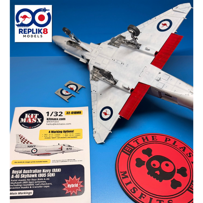 Royal Australian Navy (RAN) A-4G Skyhawk (805 SQN) 1/32 Main Marking Paint Masks