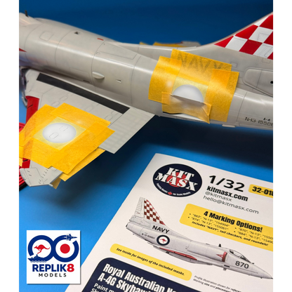 Royal Australian Navy (RAN) A-4G Skyhawk (805 SQN) 1/32 Main Marking Paint Masks