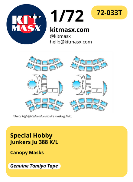 Special Hobby Junkers Ju 388 K/L 1/72 Canopy Masks