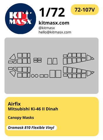 Airfix Mitsubishi Ki-46 II Dinah 1/72 Canopy Masks