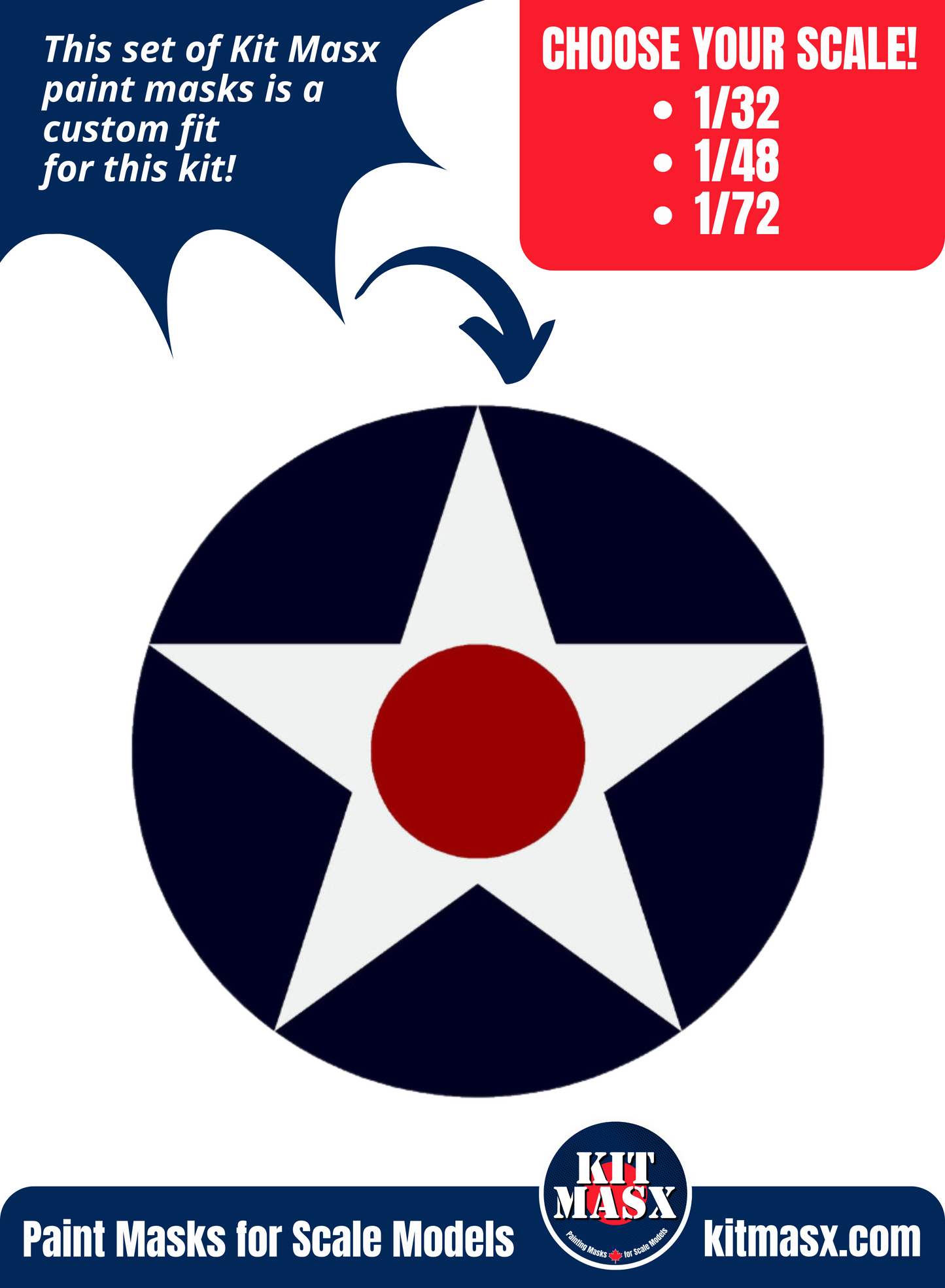 US Naval Aircraft Insignia (August 1919-May 1942) 1/32, 1/48, 1/72 National Insignia Paint Masks