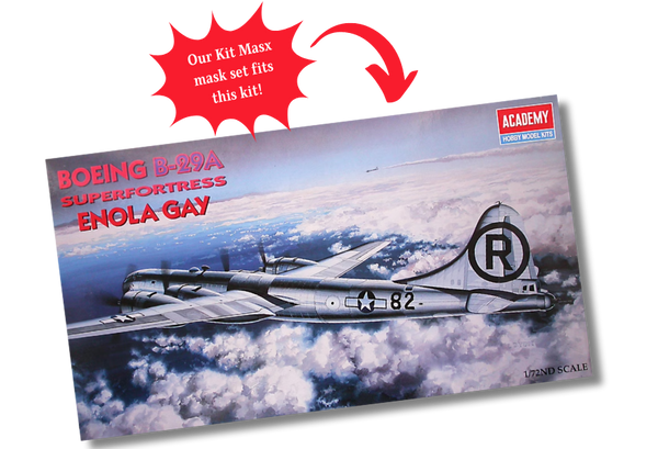Academy B-29A Enola Gay 1/72 Canopy & Wheel Masks