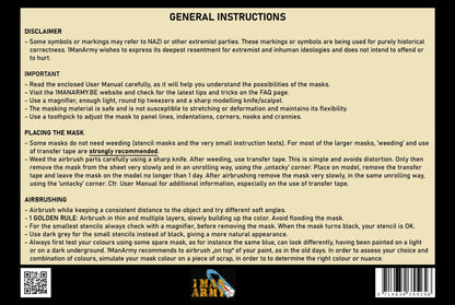 1ManArmy Masking Strips .25-1.5 mm, High-Definition Paint Masks, 1MAGEN01