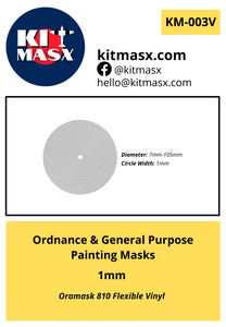 Ordnance & General Purpose Painting Masks 1mm