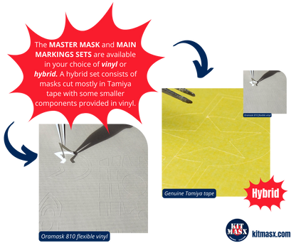 Accurate Miniatures Grumman TBF-1C Avenger "Truk Lagoon Raid" 1/48 Main Marking Paint Masks or All-in-One Master Mask Set, Kit # 3405