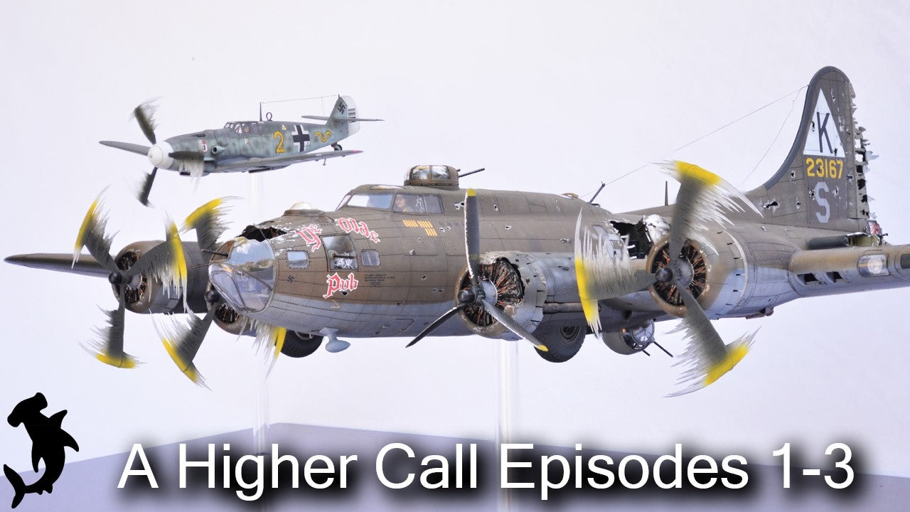 Load video: Hammerhead Model Making Charlie Brown HKM B-17F Ye Olde Pub | Franz Stigler | A Higher Call | Full Series Directors Cut YouTube