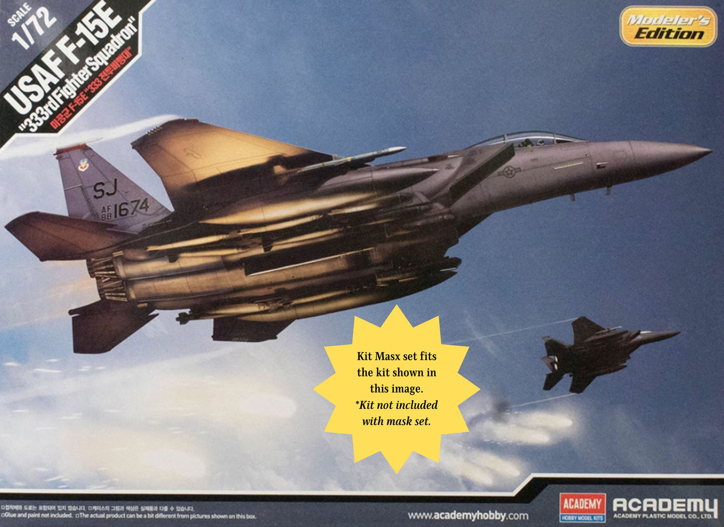 Academy McDonnell Douglas F-15E/K Canopy Masks Kit Masx 