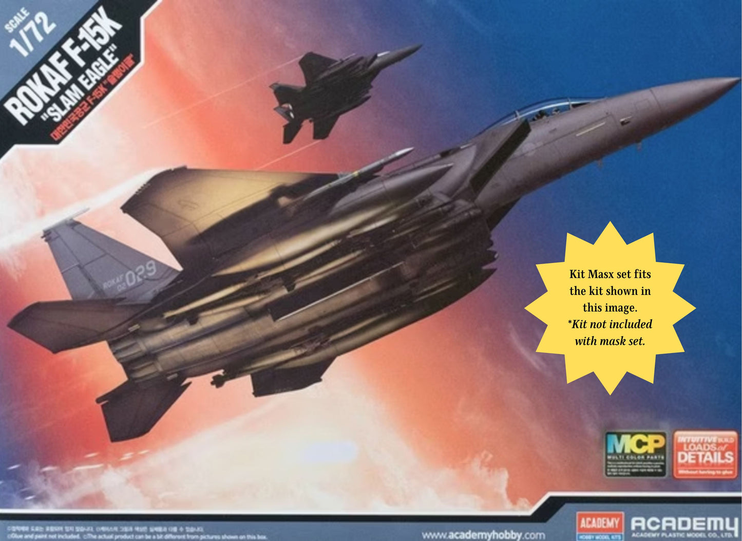 Academy McDonnell Douglas F-15E/K Canopy Masks Kit Masx 