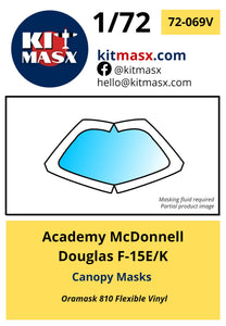 Academy McDonnell Douglas F-15E/K Canopy Masks Kit Masx 