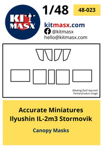 Accurate Miniatures Ilyushin IL-2m3 Stormovik Scale Model Accessories Kit Masx 