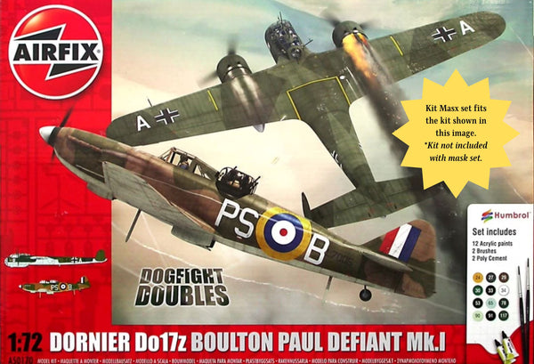 Airfix Boulton Paul Defiant Mk.I Master Mask Set Canopy Masks Kit Masx 