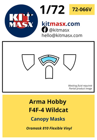 Arma Hobby F4F-4 Wildcat Canopy Masks Kit Masx 