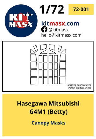 Hasegawa Mitsubishi G4M1 (Betty) Scale Model Accessories Kit Masx 