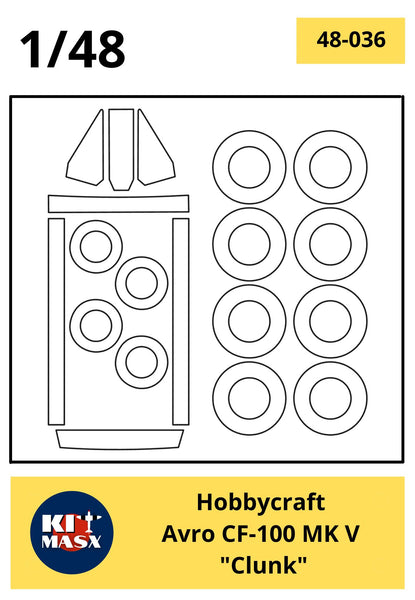 Hobbycraft Avro CF-100 MK V "Clunk" Scale Model Accessories Kit Masx 