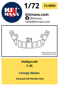 Hobbycraft C-45F Canopy Masks Kit Masx 