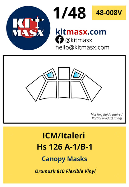 ICM/Italeri Hs 126 A-1/B-1 Scale Model Accessories Kit Masx 