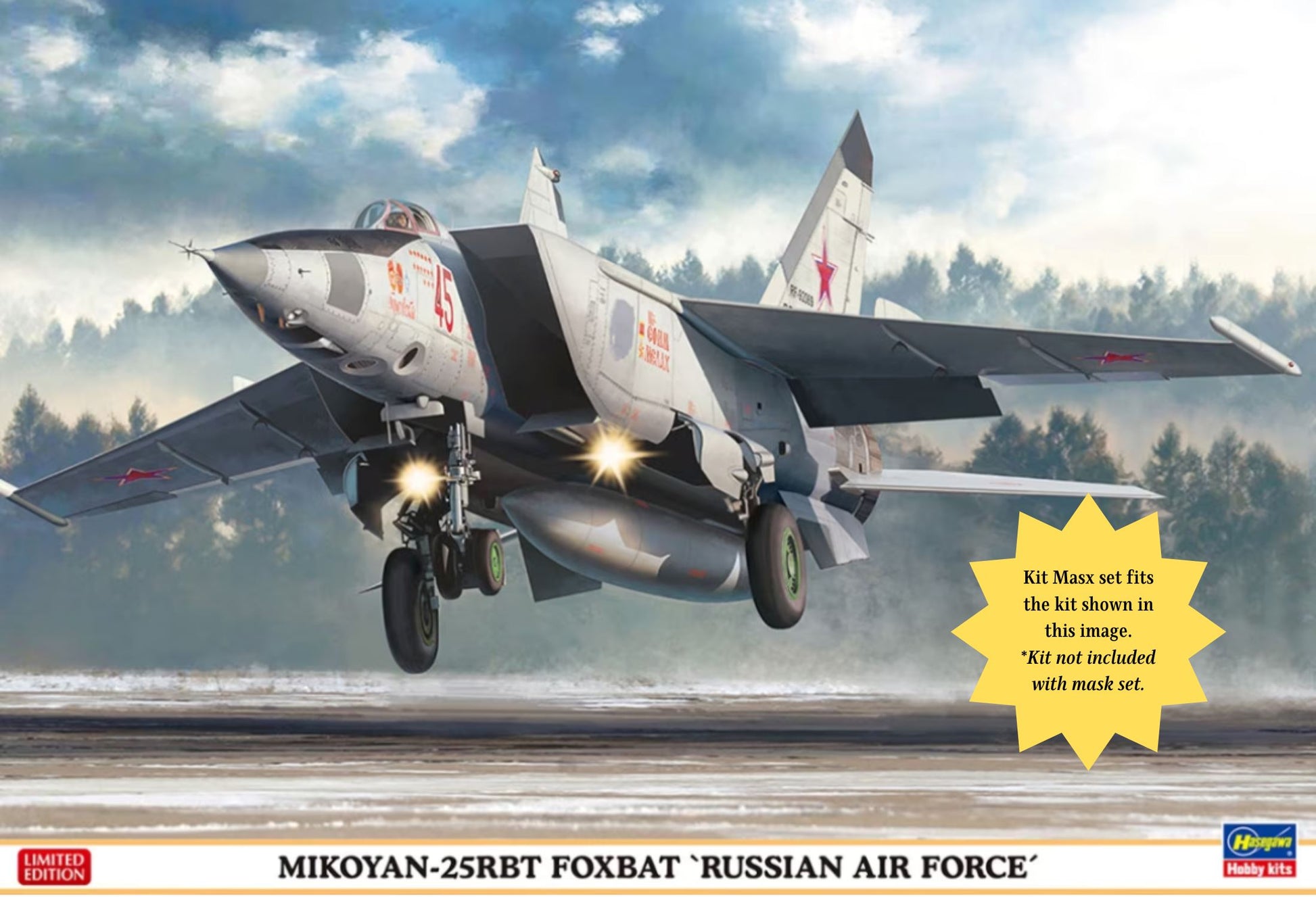ICM/Revell/Hasegawa MiG-25RB Foxbat Canopy Masks Kit Masx 
