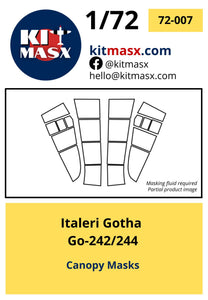Italeri Gotha Go-242/244 Scale Model Accessories Kit Masx 