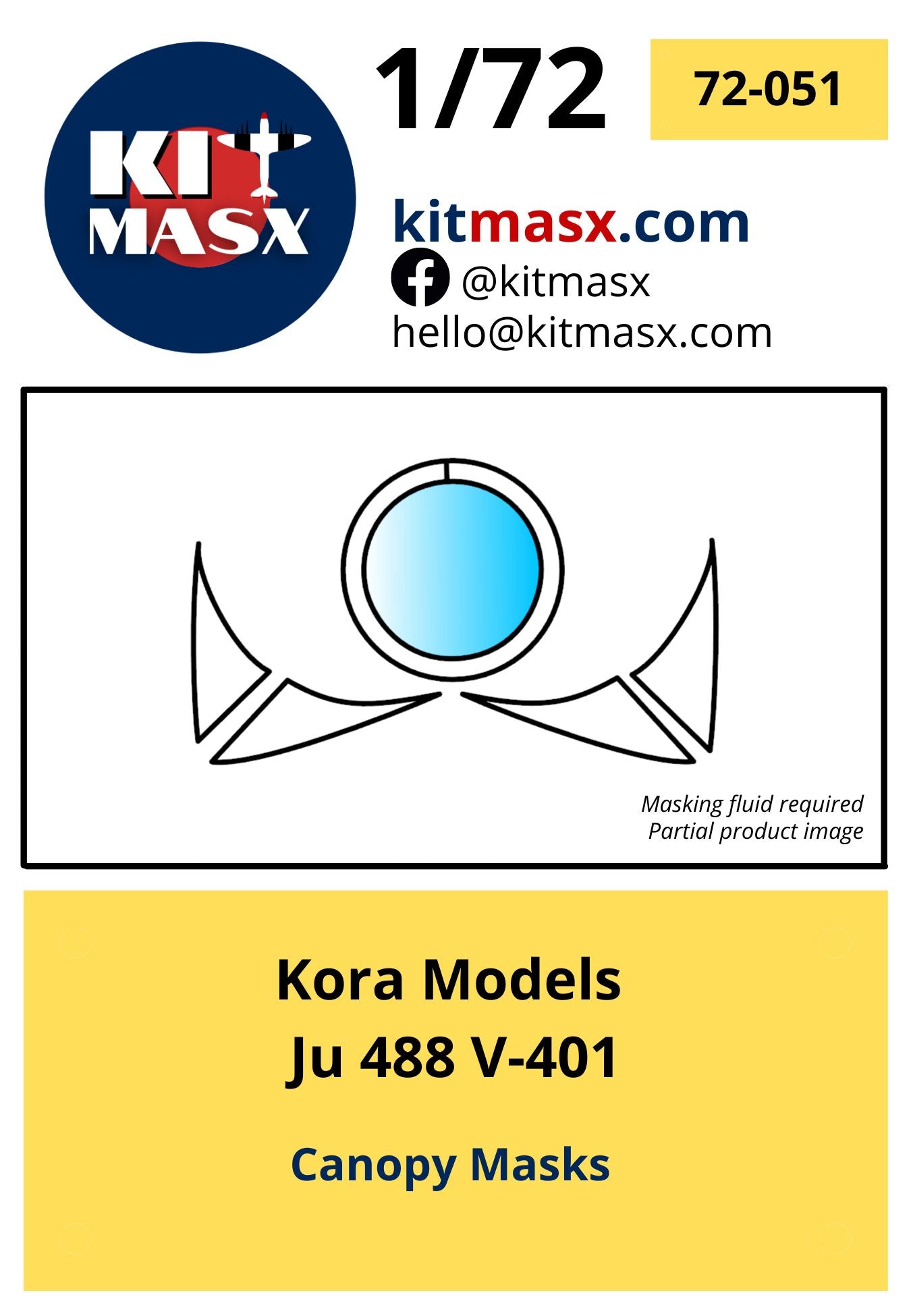Kora Models Ju 488 V-401 Scale Model Accessories Kit Masx 