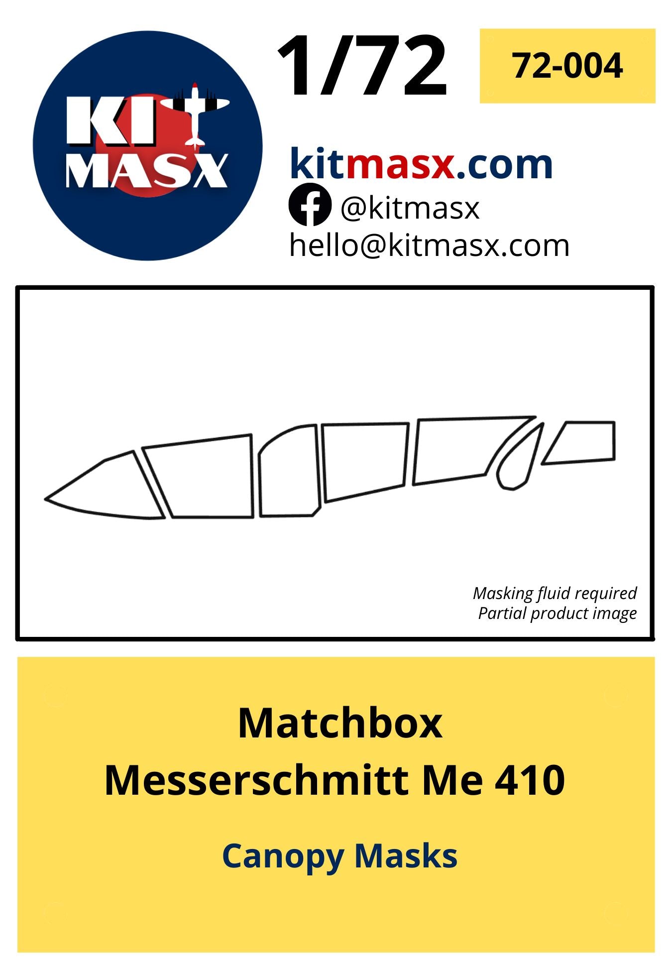 Matchbox Messerschmitt Me 410 Scale Model Accessories Kit Masx 