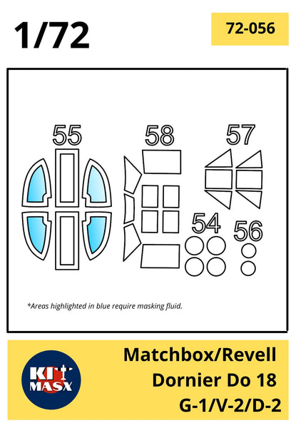 Matchbox/Revell Dornier Do 18 G-1/V-2/D-2 Scale Model Accessories Kit Masx 