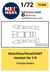 Matchbox/Revell/AMT Heinkel He 115 Scale Model Accessories Kit Masx 